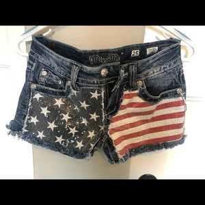 Miss Me Flag Shorts